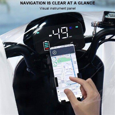 Electric Vehicle Raincoat with Mirror Slots Scooter