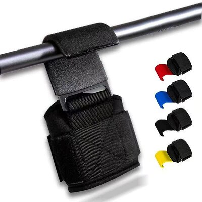 2 PCS Weight Lifting Hooks Hand-Bar Wrist Straps Gym