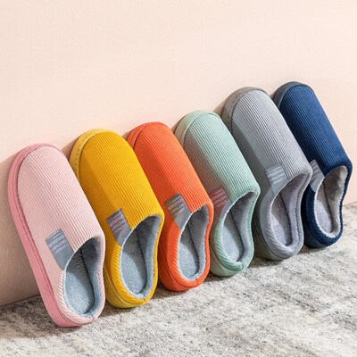 Cotton Slippers For Womens Home Indoor Warm Couples Home P