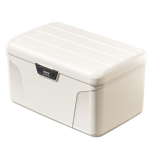 Password storage box with lock valuables privacy file case