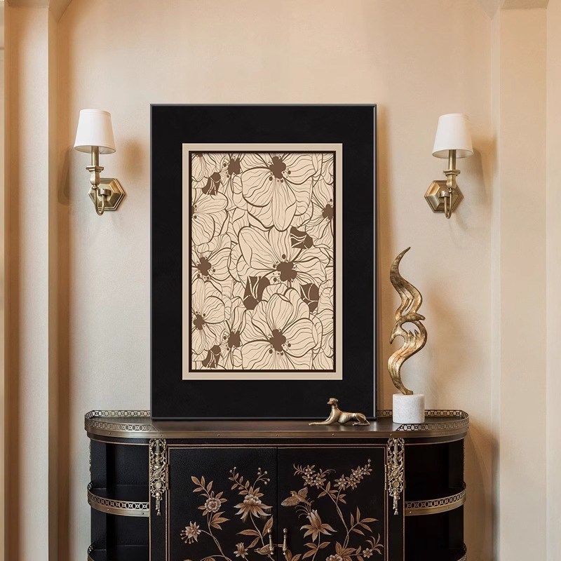 法式中古风客厅桌面摆件装饰画入户玄关柜台挂画高档柿子餐厅壁画,家居饰品,现代装饰画,淘宝优惠券,粉丝福利购,淘宝优惠卷