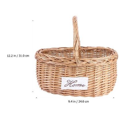 Portable Storage Basket Fruit Weaving Picnic Holder