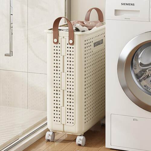 Foldable Storage Basket dirty Clothes Hamper Laundry  Home