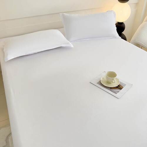 White solid color single pillowcase pillow cover pillowslip