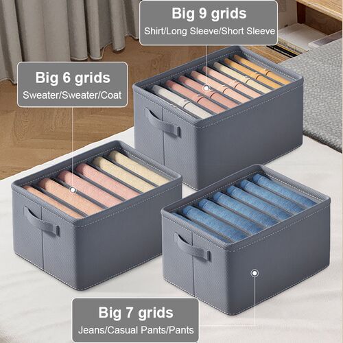 Clothes Organizer Jeans Storage Box Organizer Box Wardrobe C
