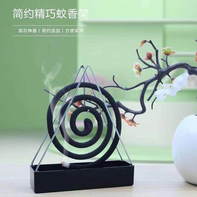 Creative triangular mosquito coil holder for home use, made