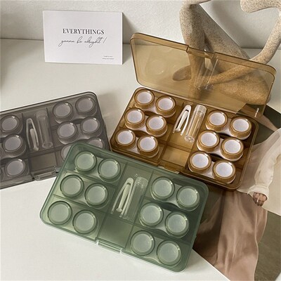 New 6 Pairs Large Contact Lens Storage Box Portable Travel