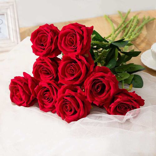 Simulation flower rose home decoration wedding bride fake fl