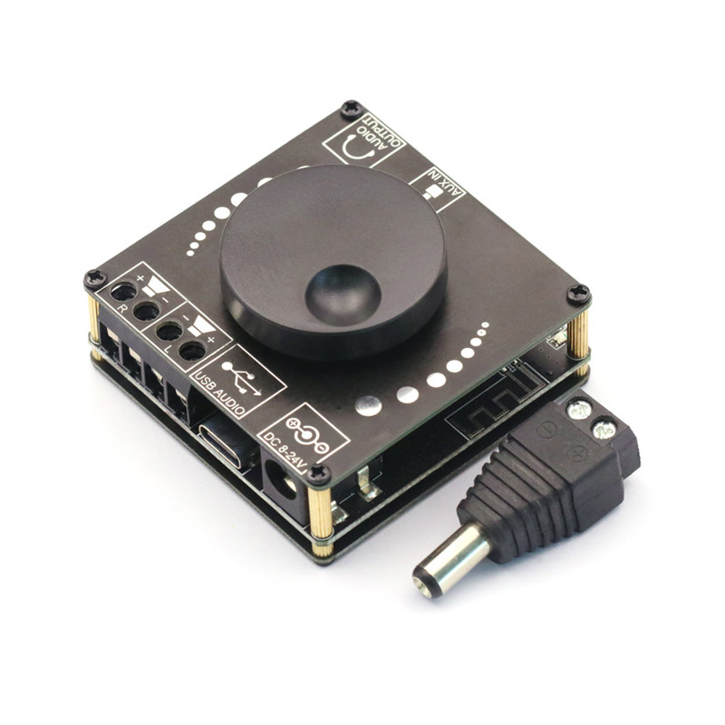 WWX2立体声5.0数字功放板模块V/2V声道音量调节