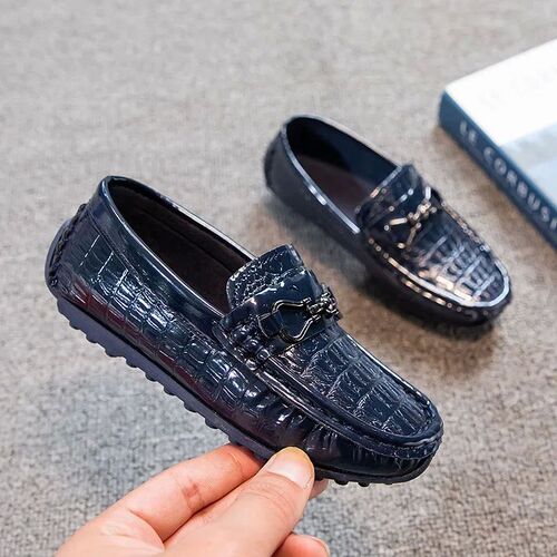 2023 Boys Versatile Glossy Leather Shoes for Party Wedding S