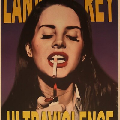 Singer Lana Del Rey Vintage Posters Born To Die Retro Kraft