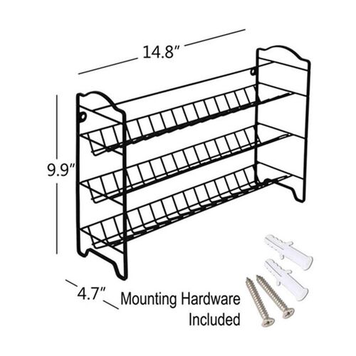 Spice Rack Organizer Glass Spice Jars Seasoning Bottles