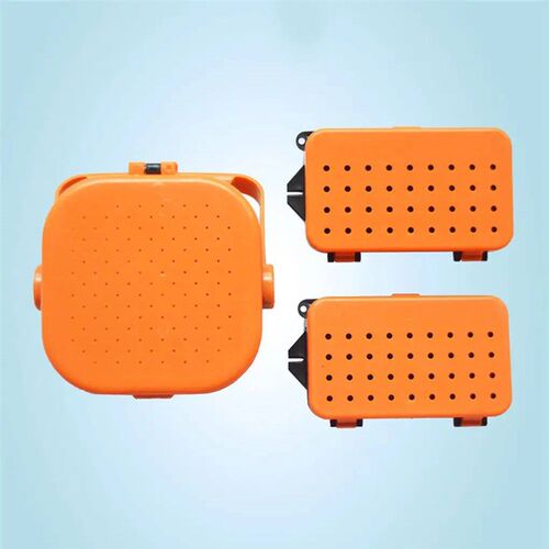 elenxs S/M/L Size Worm Box Breathable Plastic Fishing Bait S