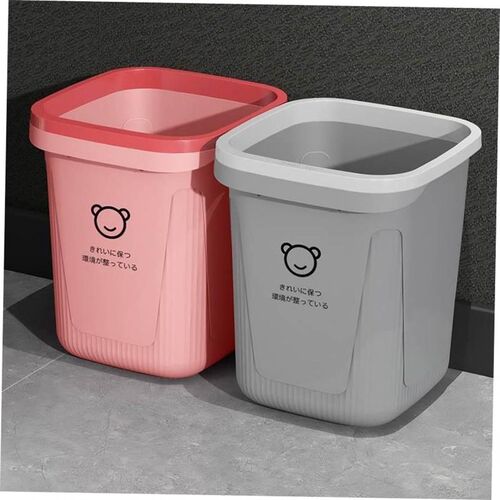Trash can bathroom kitchen living room lidless paper basket