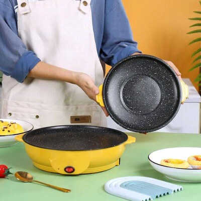 220V Electric Baking Pan Non-stick Korean Barbecue Steak Bar