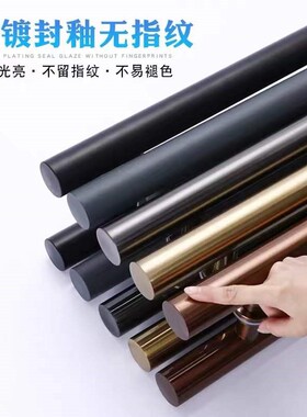 玻璃门拉手不锈钢门把手黑色玫瑰金黑钛金对装推拉门木门大门拉手