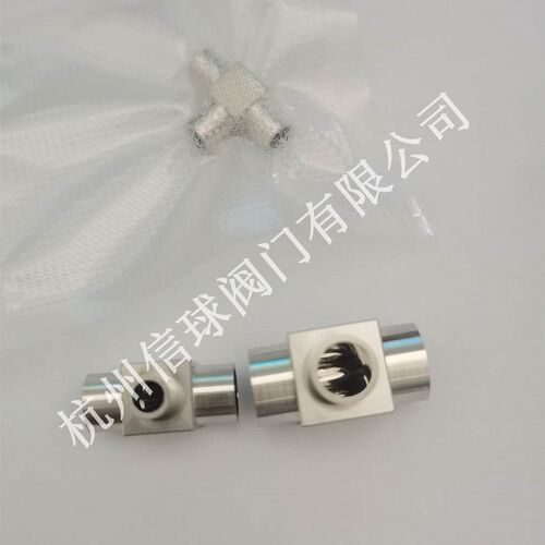 VCR不锈钢316L微焊三通变径三通BA级研磨EP超纯净接头1/4-3/8-1/2