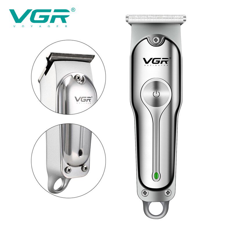 VGR白光头电推剪 电动理发雕刻推剪 理发器加备用刀头工具组合包