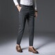 小脚条纹九分西裤 垂感夏季 裤 休闲裤 子男 西装 修身 商务正装 男士 薄款
