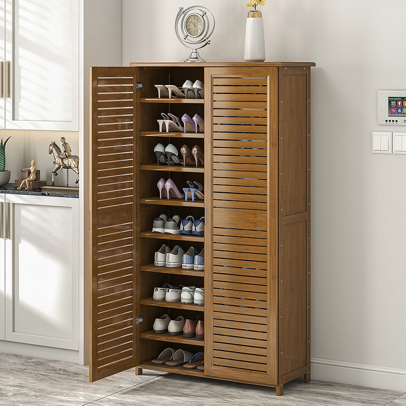 入户鞋柜门口家用大容量楼道外走廊用2023新款爆款透气鞋架子楠竹,住宅家具,鞋架,淘宝优惠券,粉丝福利购,淘宝优惠卷