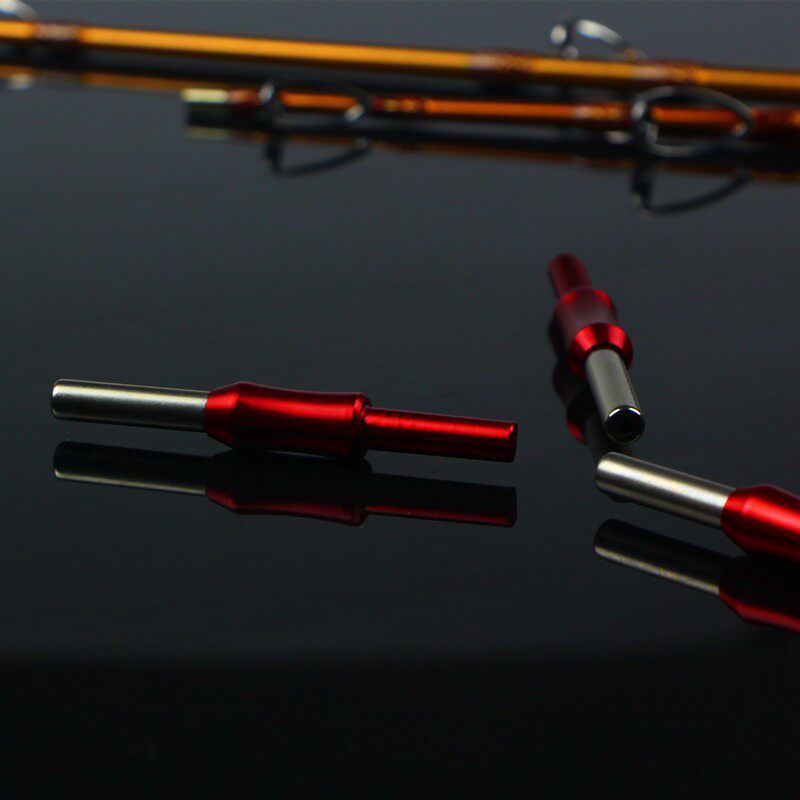 冰钓筏钓竿变径节9mm/6mm变2.6mm手把中间插节冰杆转换器diy配件