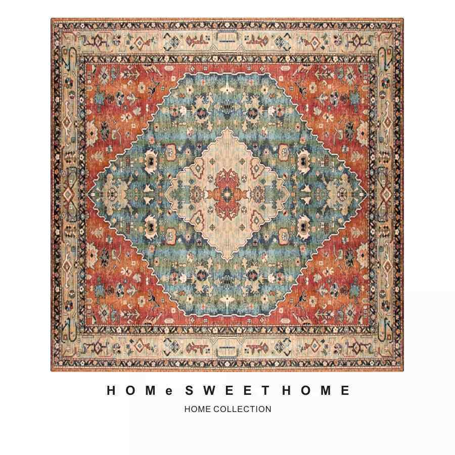 欧式客厅地毯地垫飘窗垫子办公室满铺地毯印花爬行垫