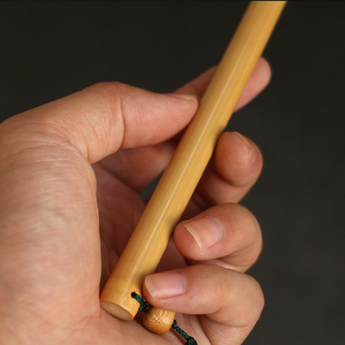 精品实心竹手把件老玉竹手持竹杖文玩教鞭精磨竹棍家用戒尺送教师