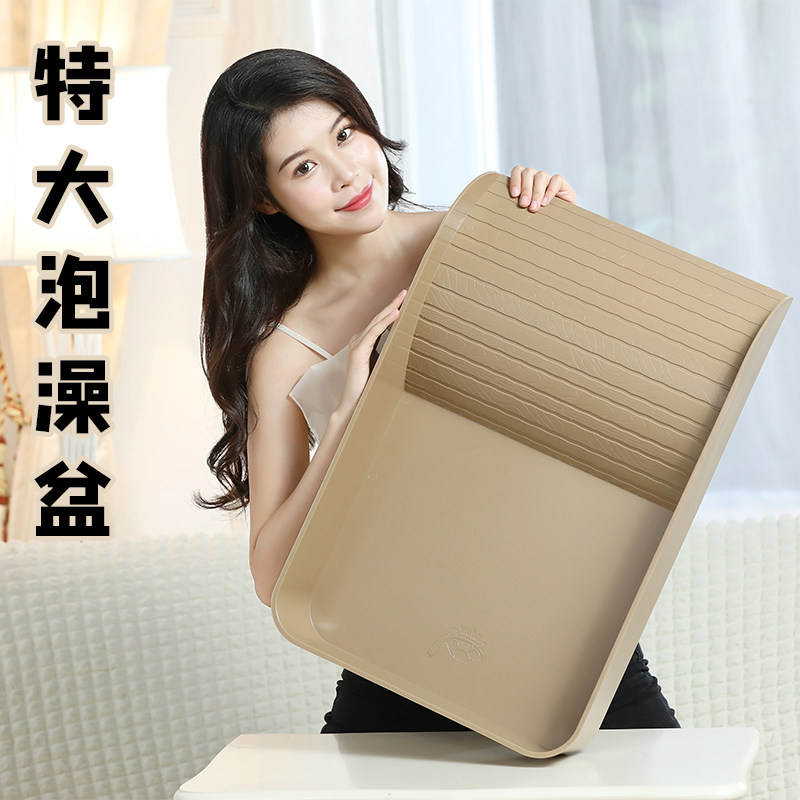 特大号乌龟泡澡盆套餐木纹白麻石纹爬宠食盆水盆阶梯式黄缘喂水盆