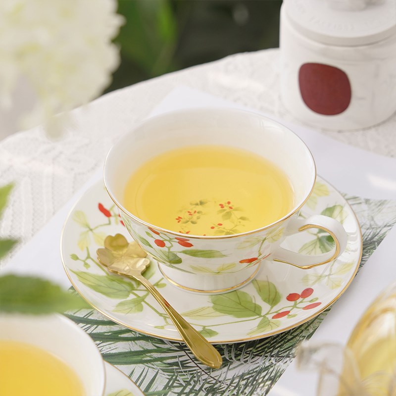 欧式下午茶茶具玻璃花茶壶套装创意田园风花茶具带过滤蜡烛台加热