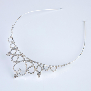 儿童皇冠礼服公主头饰女童王冠镶钻钢琴演出发饰花童礼服配饰新品