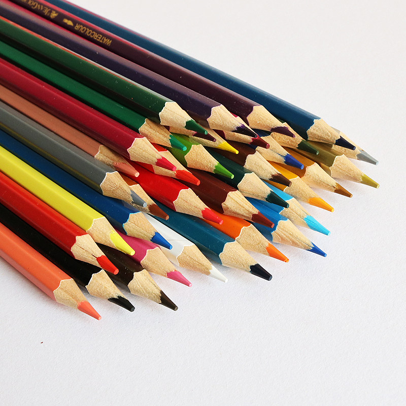 彩色铅笔套装12 24 36 48色水彩笔画笔手绘专业水溶性彩铅填色笔
