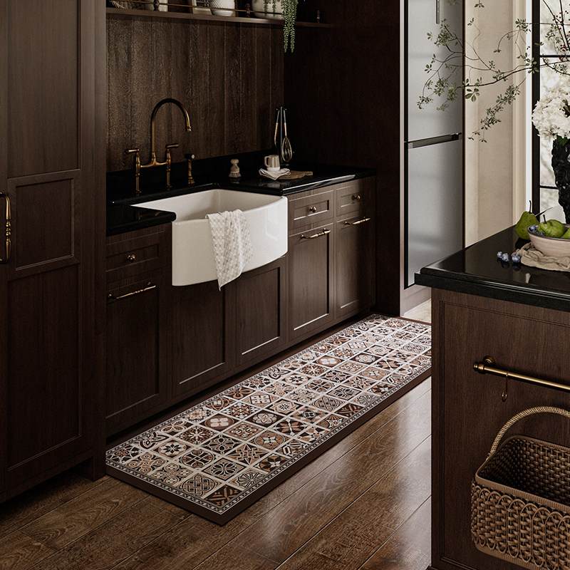 法尼克斯可擦免洗厨房花砖地垫防水防油防滑矽藻泥耐脏脚垫可定制,居家布艺,厨房地垫,淘宝优惠券,粉丝福利购,淘宝优惠卷