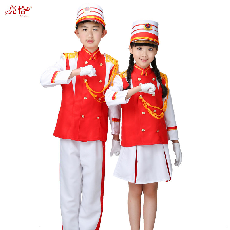 国庆幼儿园鼓号队少儿升旗手服装儿童仪仗队少先队管乐队表演服装