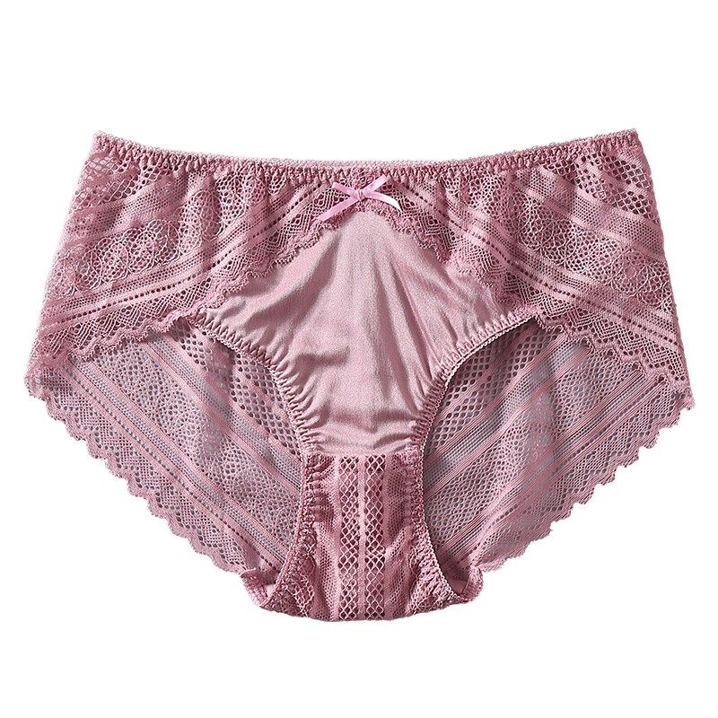 法式真丝内裤女 薄款性感蕾丝三角裤 精美花边透气无痕中腰短裤,女士内衣/男士内衣/家居服,女三角裤,淘宝优惠券,粉丝福利购,淘宝优惠卷