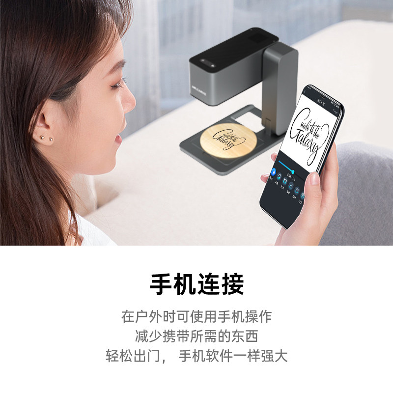 雕将小型激光雕刻机迷你便携式自动对焦打标机刻字机摆摊个性定制
