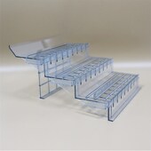 超市货架水果蔬菜生鲜展示架零食陈列架便利店多层透明梯形摆货架