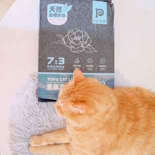 萌货食堂 P21公式白茶猫砂豆腐砂除臭无尘可冲厕所遇水释香猫砂