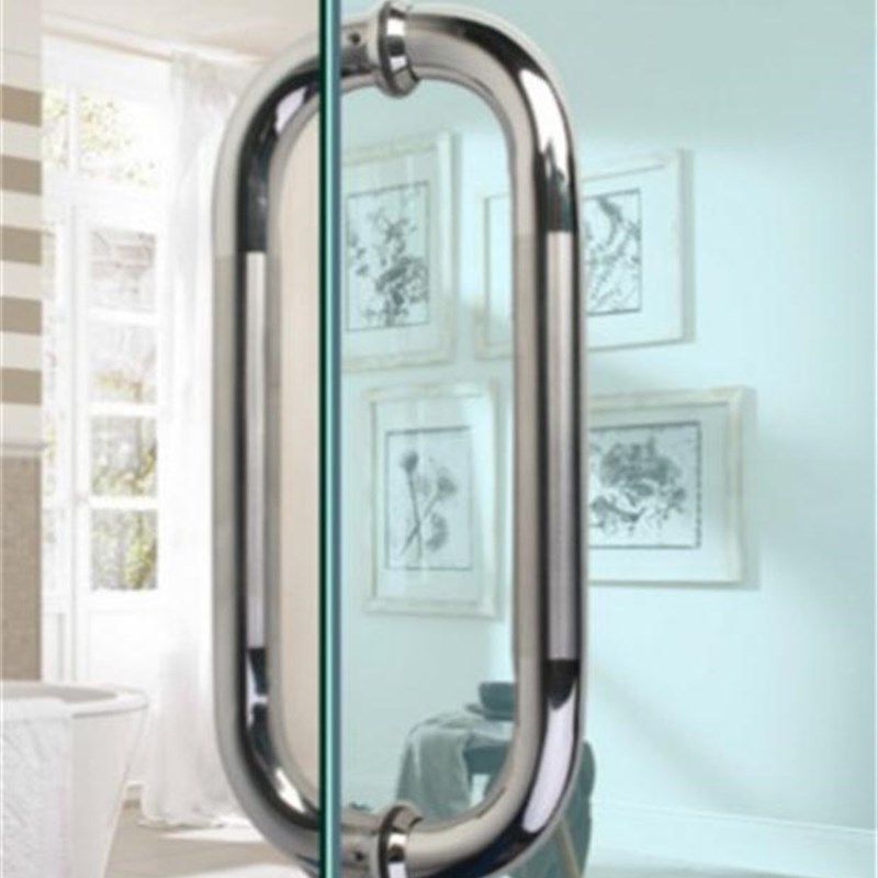 304不锈钢拉手浴室门把手中拉丝加厚机弯头白钢玻璃门拉手单元门,基础建材,大拉手,淘宝优惠券,粉丝福利购,淘宝优惠卷