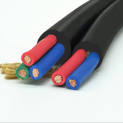 铜芯三相电焊把线黑色软线电缆线铜丝导线380v电源线三相铜丝软线
