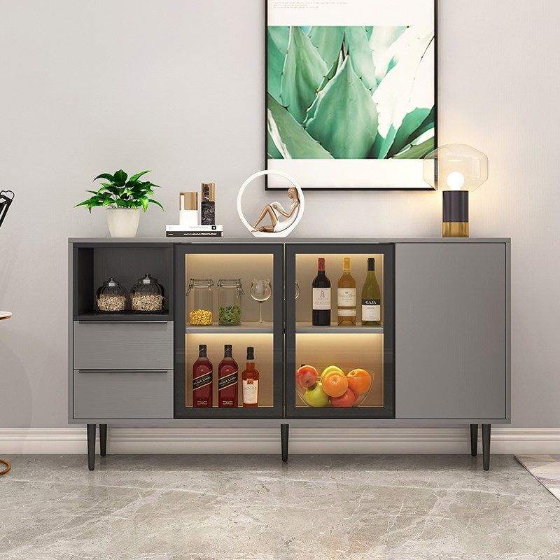 轻奢餐边柜酒柜一体靠墙茶水柜碗柜厨房窄橱柜储物柜客厅柜子定制,住宅家具,餐边柜,淘宝优惠券,粉丝福利购,淘宝优惠卷