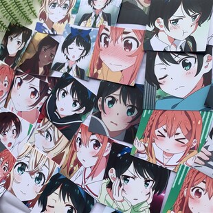 租借女友贴纸动漫手账本子水原千鹤樱泽墨更科瑠夏贴纸包装饰贴画