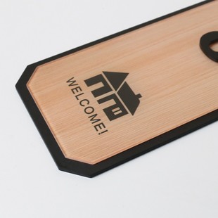 好看到爆炸!轻奢门号牌定制加logo创意数字贴房间酒店宾馆包厢饭