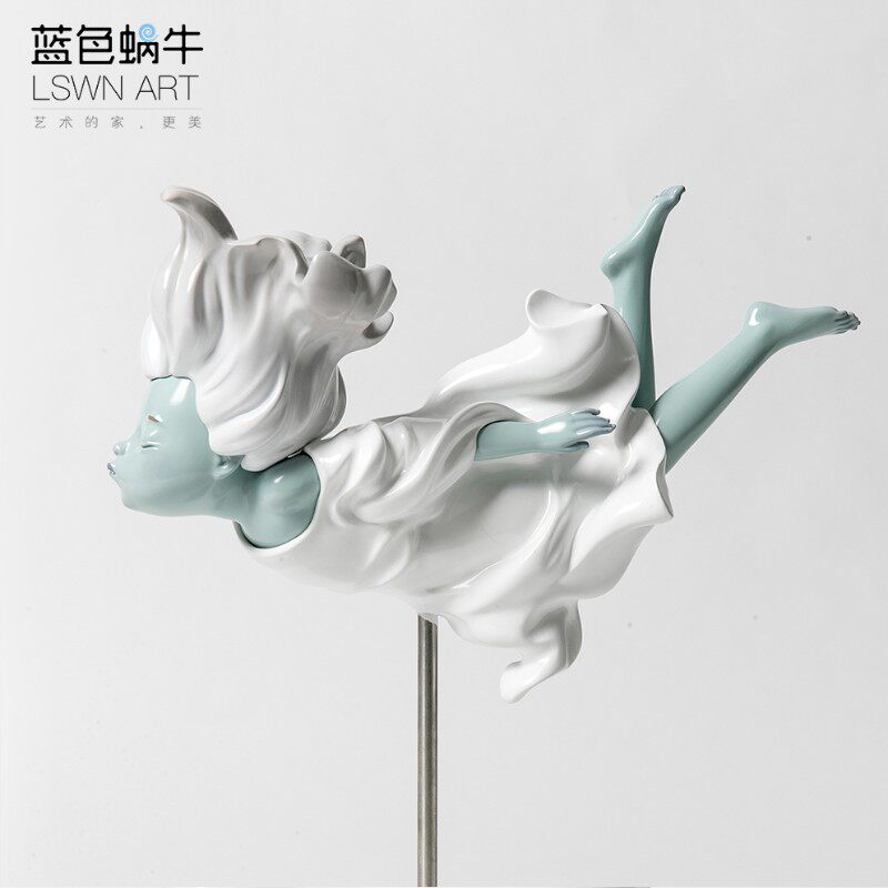 蓝色蜗牛水中秘语-幸福泡泡 摆件家居饰品摆设创意装饰结婚礼物