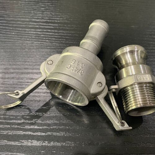 304不锈钢快速接头C型+F型阳端外丝母端宝塔接头1寸皮管格林头2寸