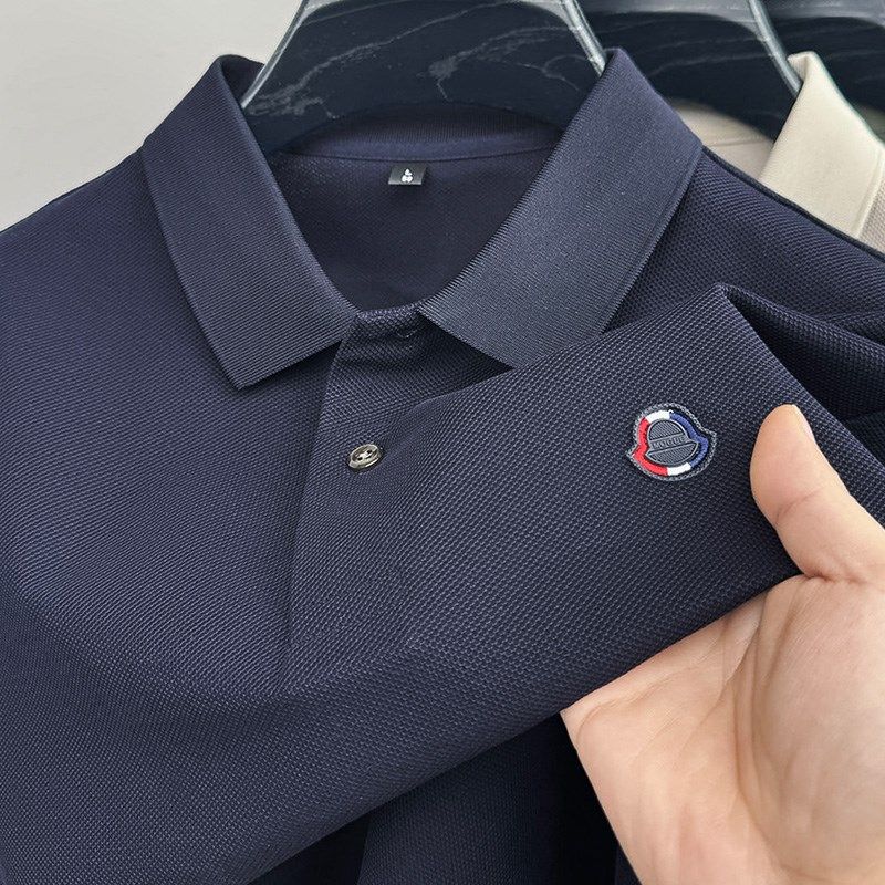 秋季新款高档男士长袖T恤休闲翻领POLO衫男轻奢大码打底上衣男装,男装,Polo衫,淘宝优惠券,粉丝福利购,淘宝优惠卷
