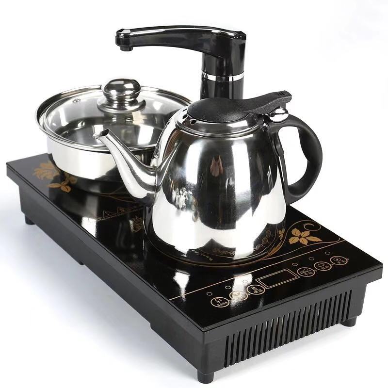 20*37家用电热烧水壶自动上水电茶炉茶盘套装平板电磁炉茶具配件