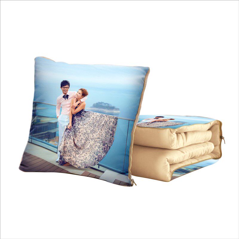 空调被子两用汽车沙发DIY创意礼物个性靠垫来图定制定做照片抱枕