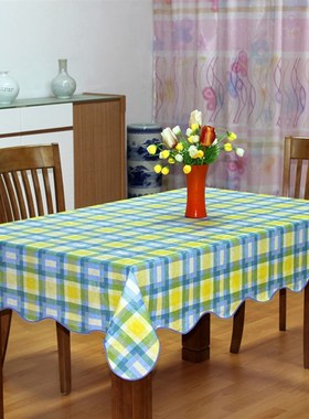 106*152VC长方形餐厅桌布防水防烫防油免洗台布田园塑料茶几桌布