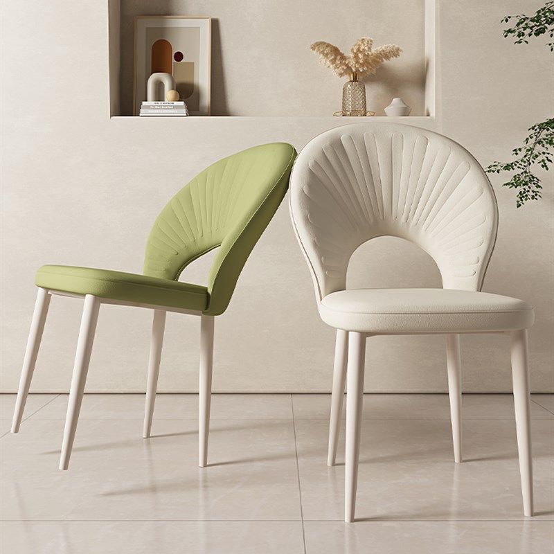 北欧家用餐椅简约贝壳软包靠背椅子化妆椅子奶油风餐桌椅客厅凳子,住宅家具,餐椅,淘宝优惠券,粉丝福利购,淘宝优惠卷