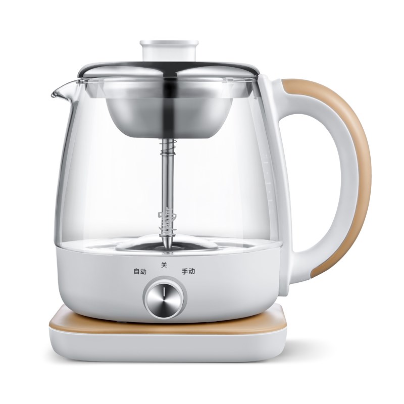 鸣盏煮茶器家用小型办公室电热烧茶壶养身黑茶网红蒸汽玻璃煮茶壶